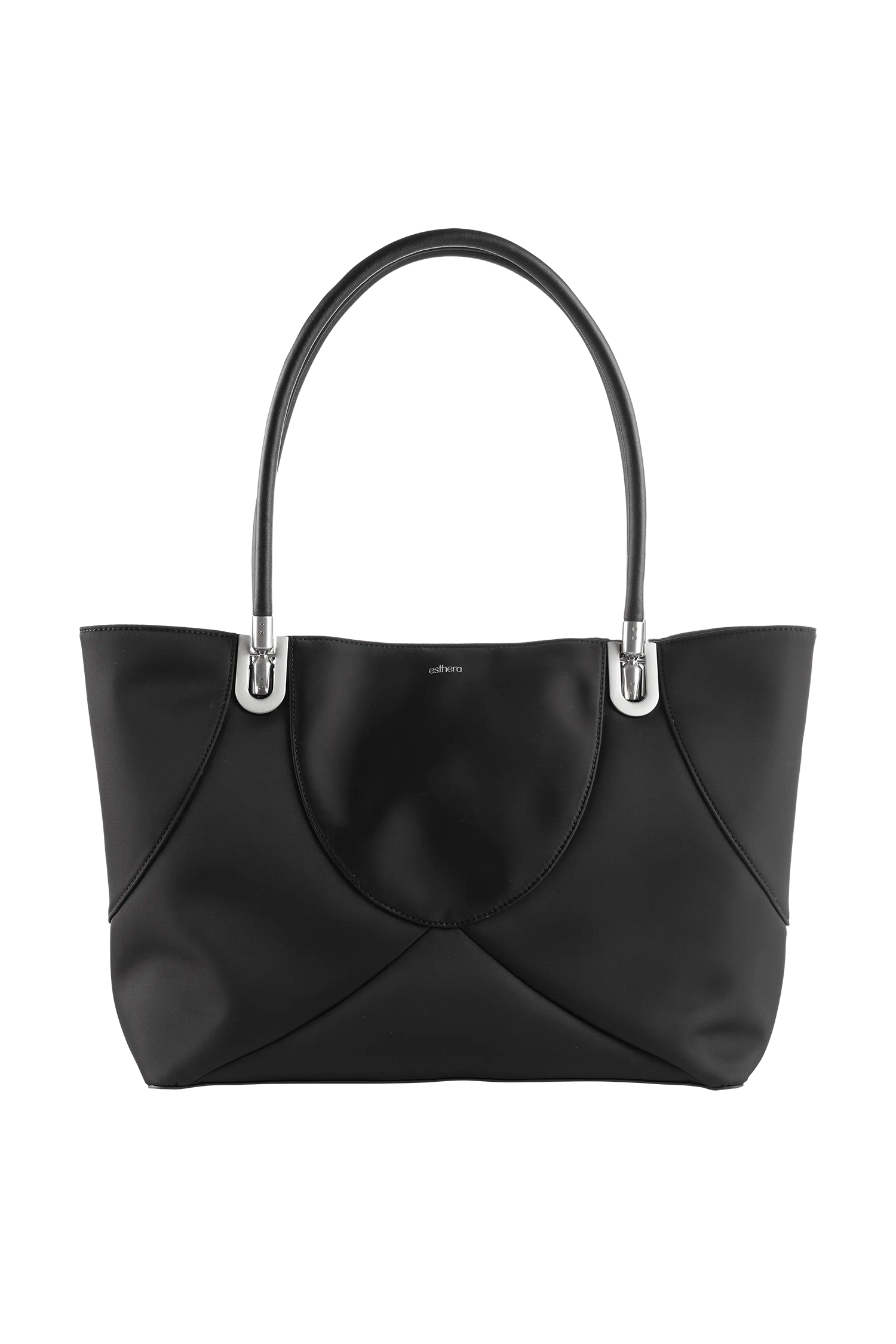4PM Maxi Nylon Handbag, Main, color, Black