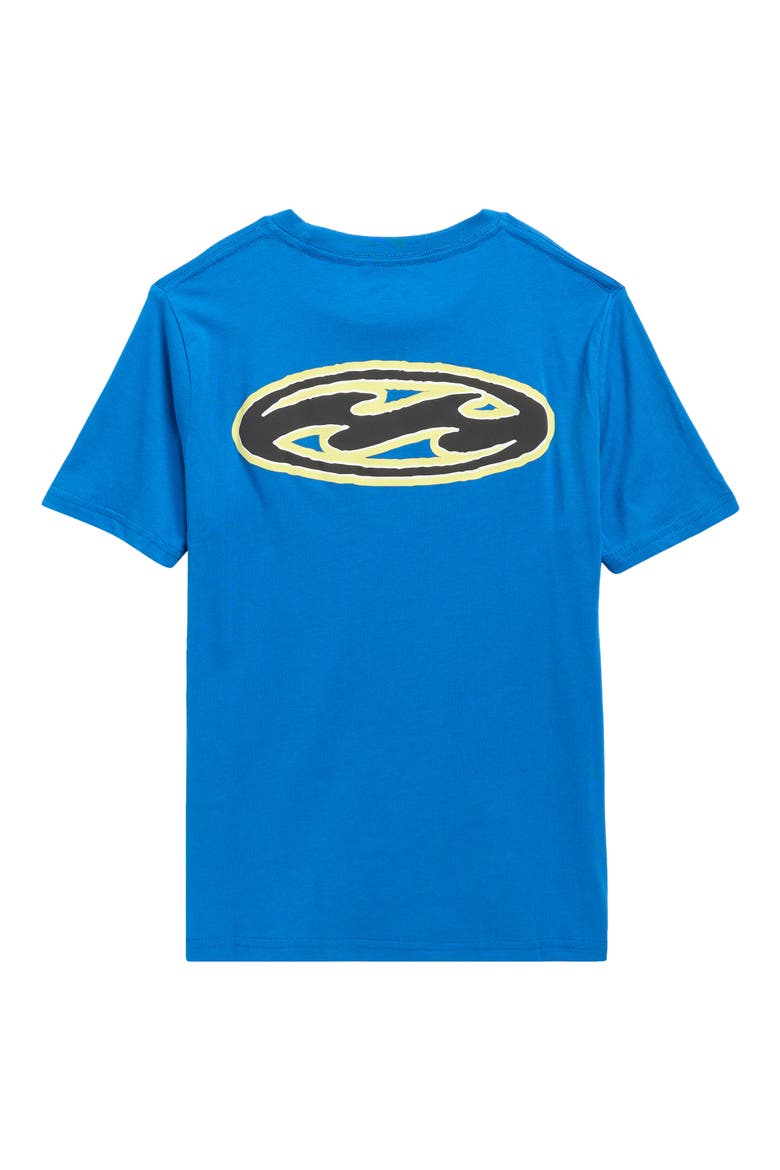 Kids' Bad Dog Pill Wave Logo Graphic T-Shirt, Alternate, color, OCEAN BLUE