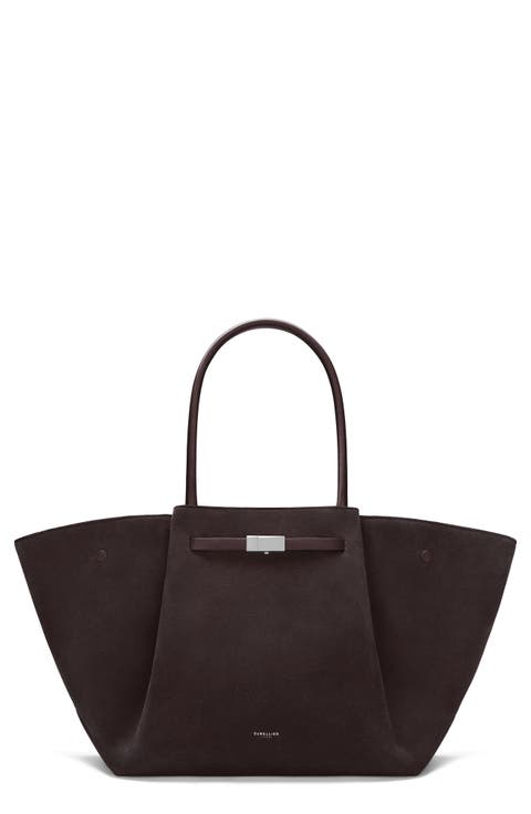 New York Leather East/West Tote