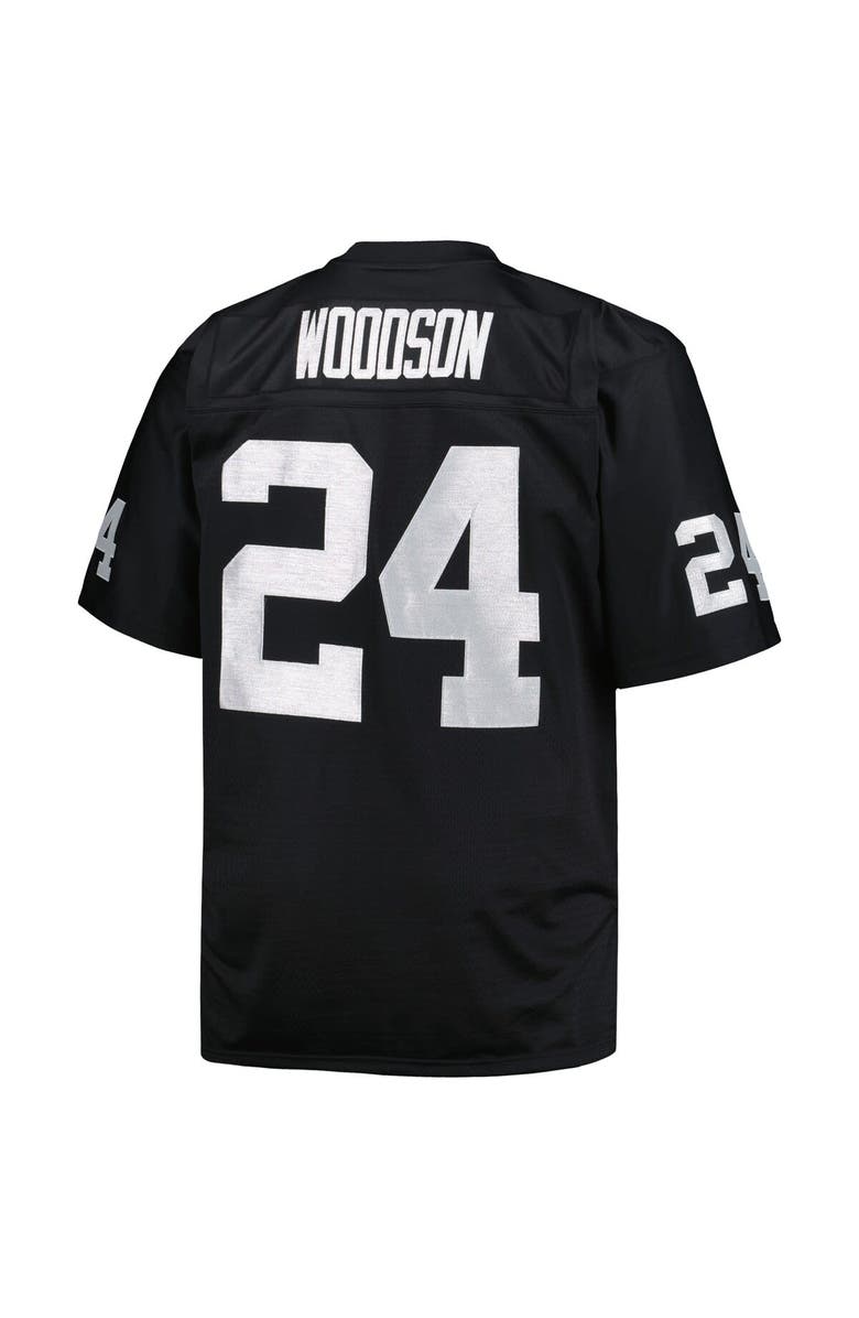 Mitchell & Ness Men's Mitchell & Ness Charles Woodson Black Las Vegas Raiders Big & Tall 1998 Retired Player Replica Jersey, Alternate, color, Black