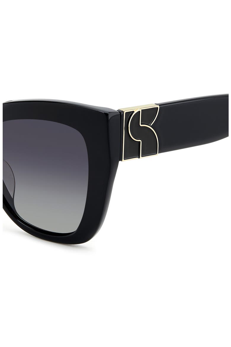 54mm Cat Eye Sunglasses, Alternate, color, BLACK
