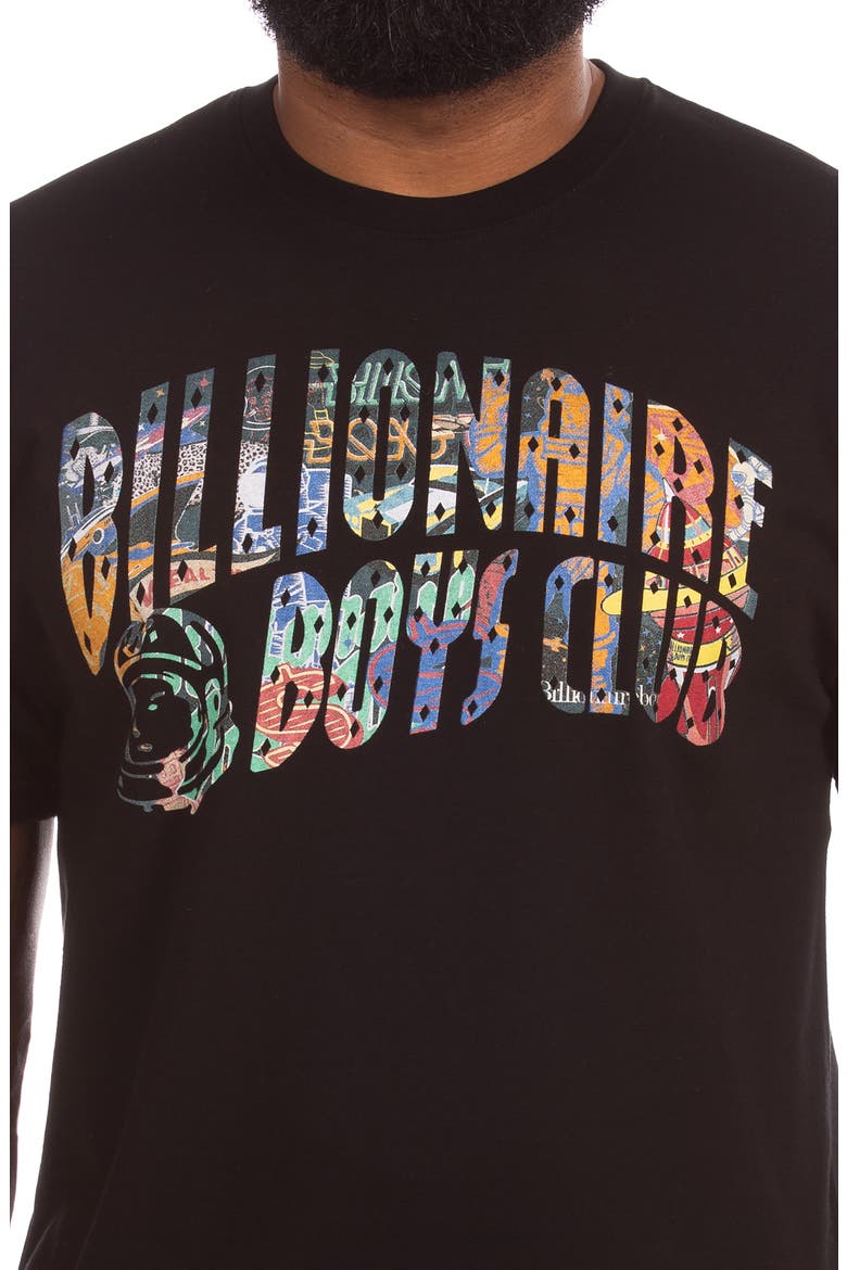 Curve Logo Cotton Graphic T-Shirt, Alternate, color, BLACK