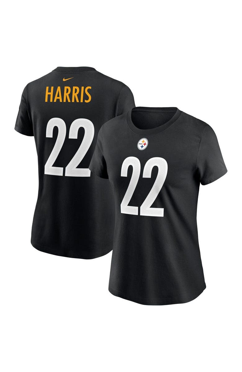 Nike Women's Nike Najee Harris Black Pittsburgh Steelers Player Name & Number T-Shirt, Main, color, 