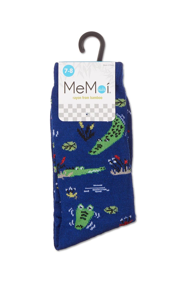 Kids' Gators Rayon Crew Socks, Alternate, color, Royal Blue