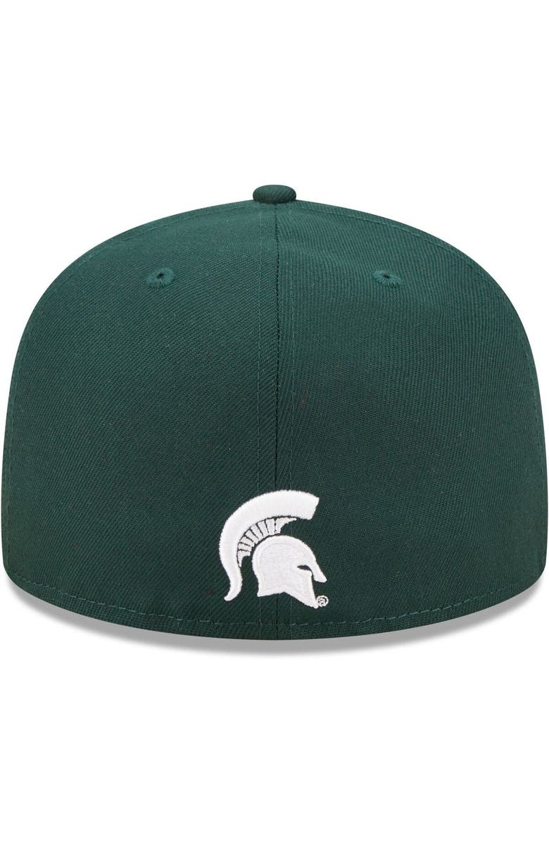 New Era Men's New Era Green Michigan State Spartans Script Original 59FIFTY Fitted Hat, Alternate, color,