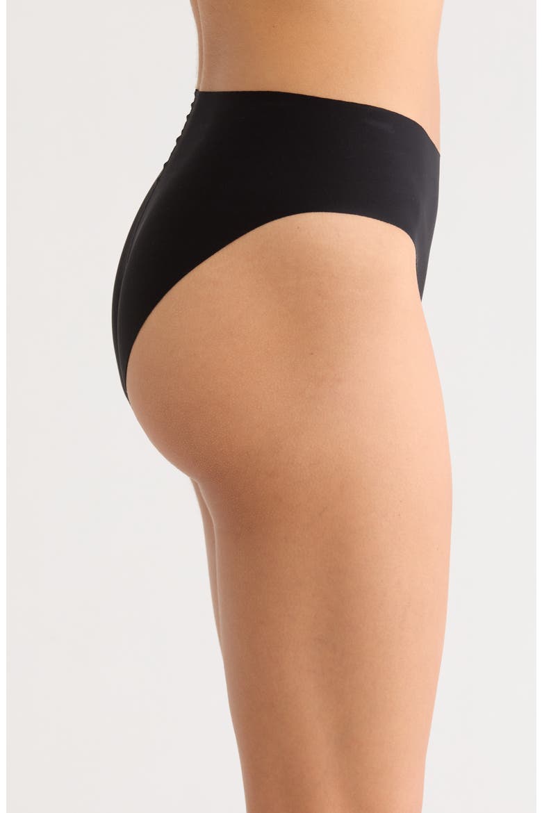 Invisible Edge High Cut Briefs, Alternate, color, BLACK