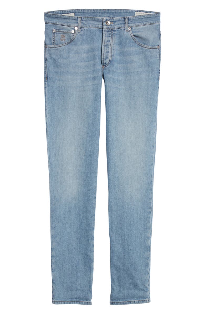Brunello Cucinelli Stretch Denim Jeans, Alternate, color, 