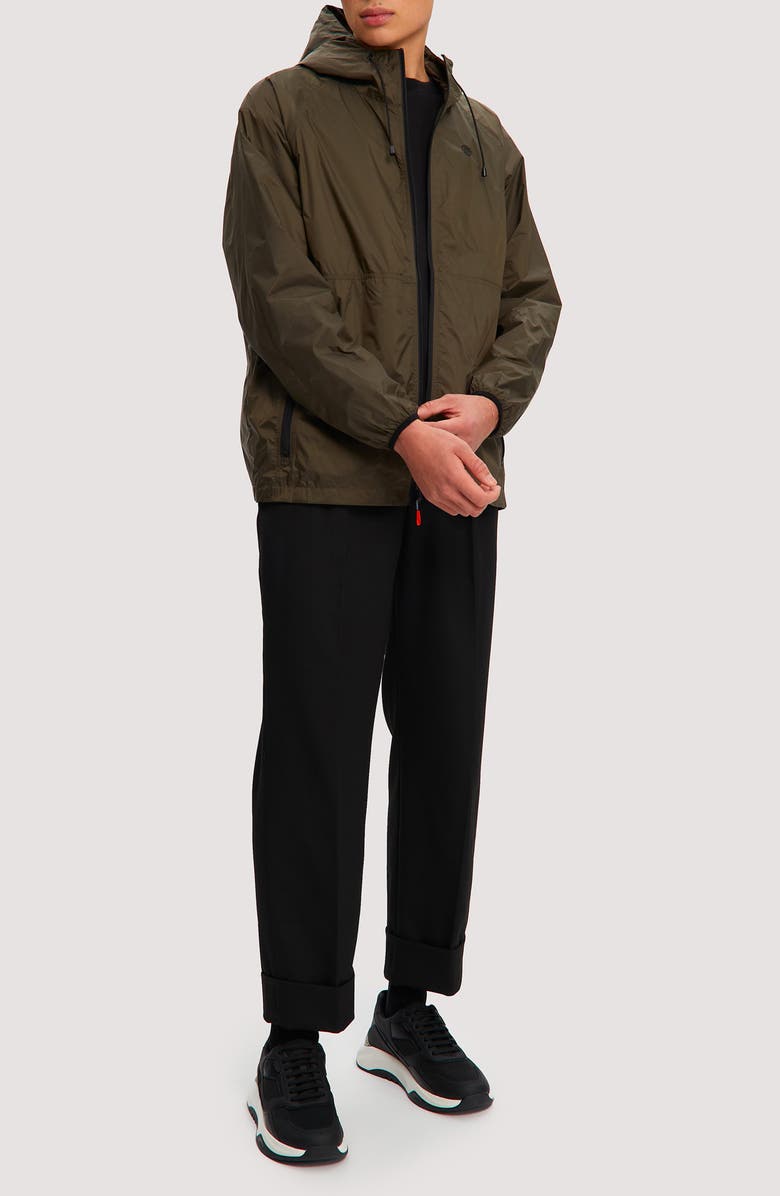 Noize Hooded Windbreaker, Alternate, color, Deep Forest