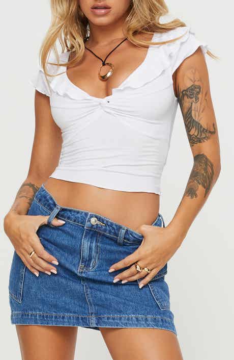 Princess Polly Say Nothing Ruffle Top