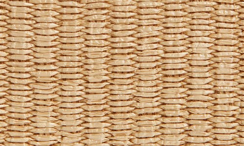Shop Jacquemus La Pochette Rond Carré Raffia Clutch In Natural/black 1fy