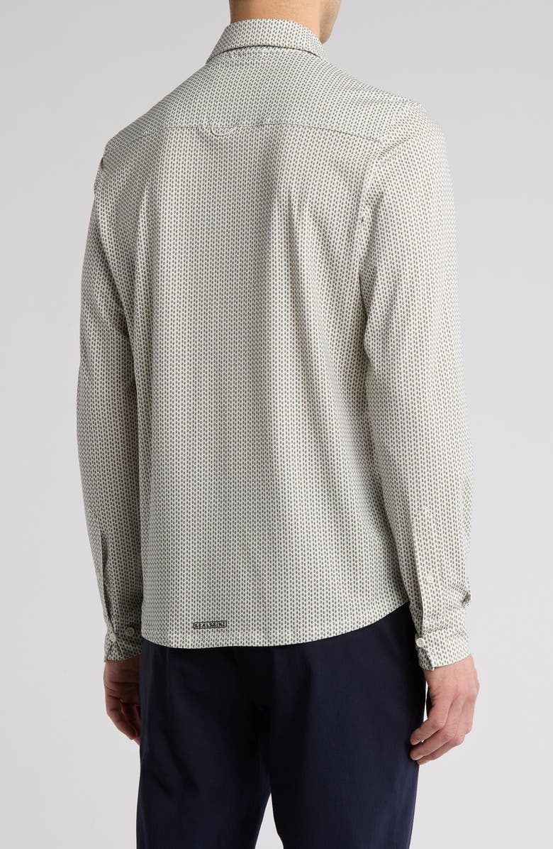 Sealskinz Fritton Stretch Cotton Button-Up Shirt, Alternate, color, Cream