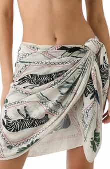 Nicole Miller Safari Print Sarong
