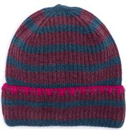 BCBGeneration Bicolor Stripe Knit Beanie