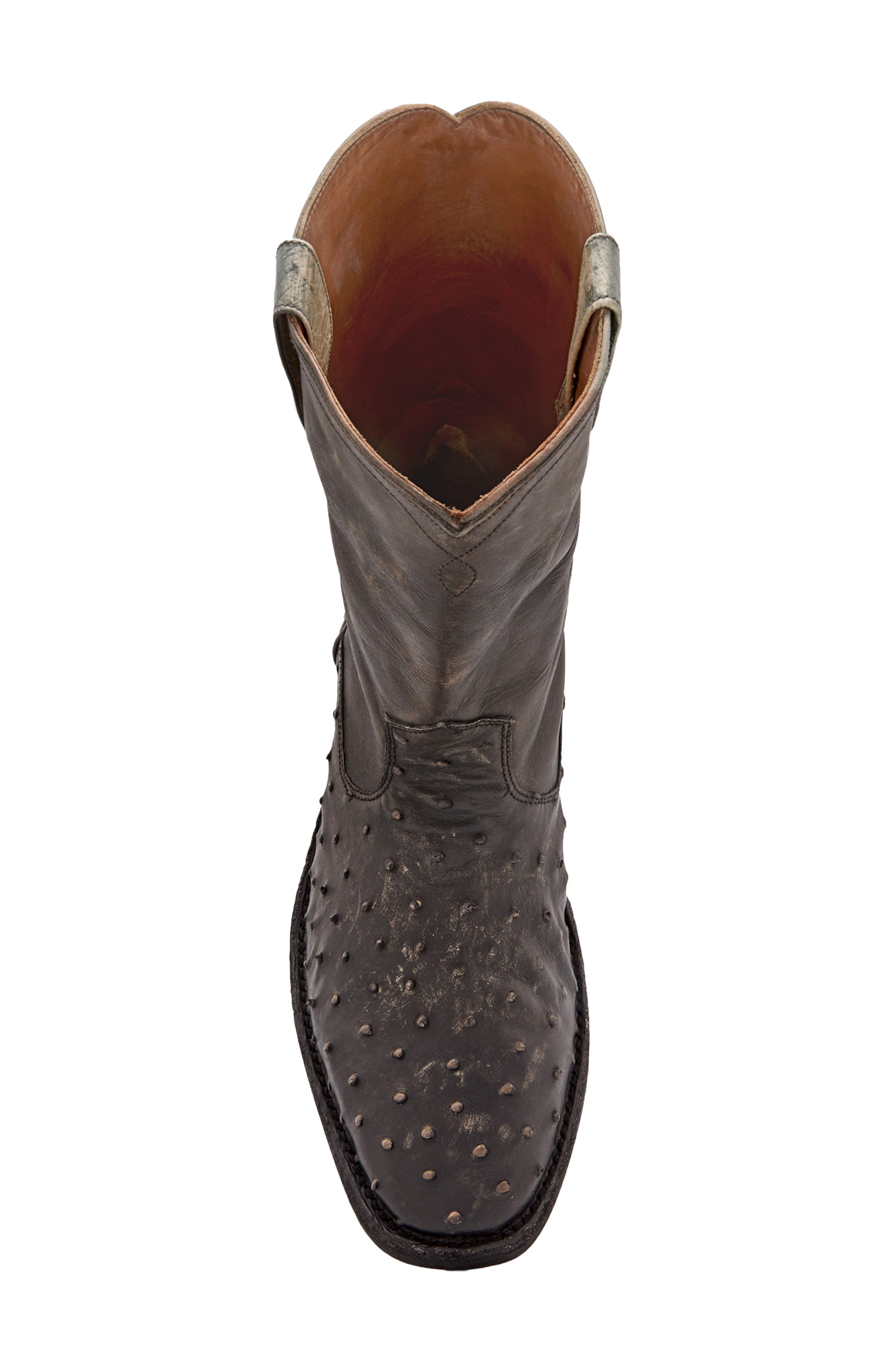 Roper Leather Boot, Alternate, color, STONE
