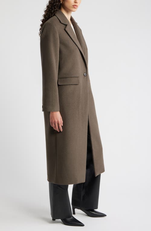Nordstrom One-button Wool Blend Coat In Green