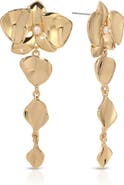 Ettika Freshwater Pearl Blossom Drop Earrings