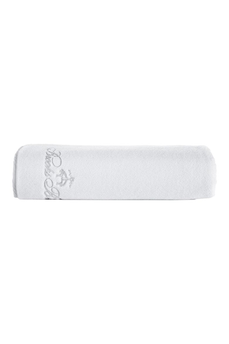 Contrast Border Turkish Cotton Bath Essential, Alternate, color, WHITE