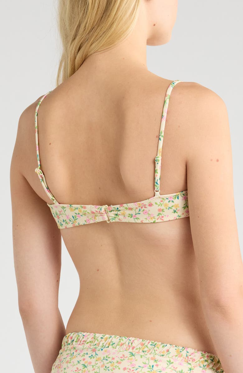 PacSun Anemone Floral Bralette Bikini Top, Alternate, color, Bella