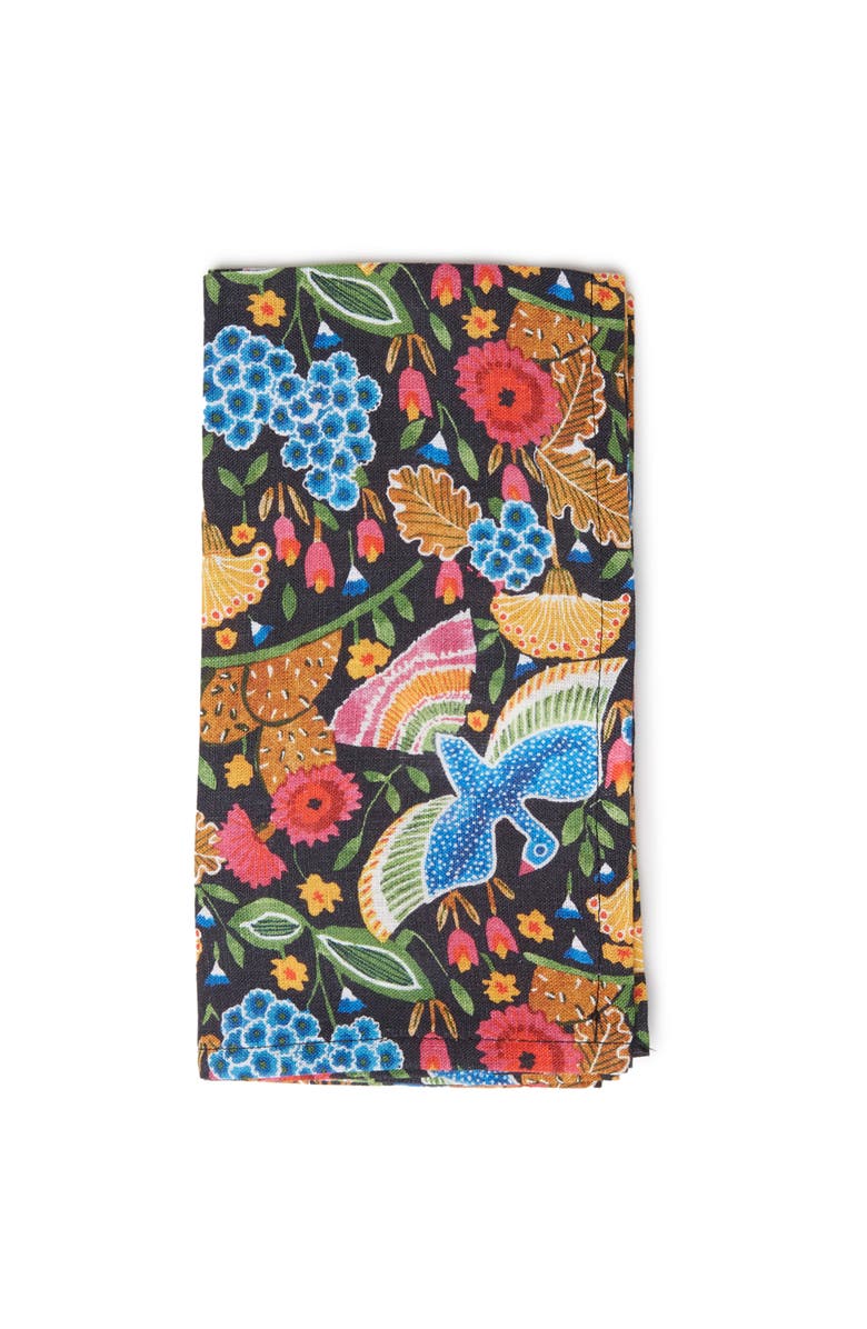 La DoubleJ Large Napkins Set Of 2 (45X45) Colombo Piccolo Black Multicolor, Alternate, color, Colombo Black Multicolor