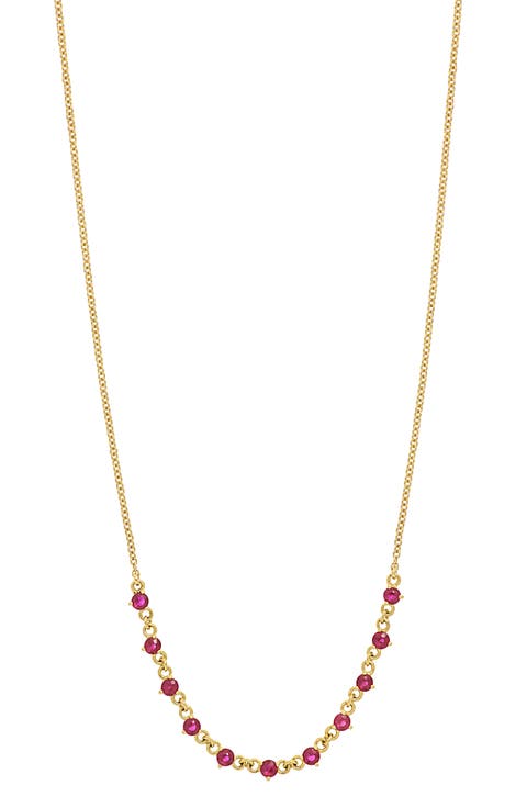 El Mar Ruby Station Necklace