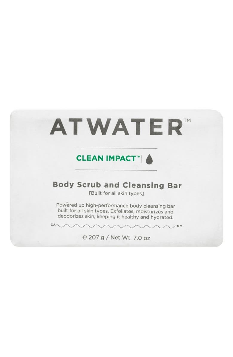 ATWATER Clean Impact Cleansing Bar, Main, color, 