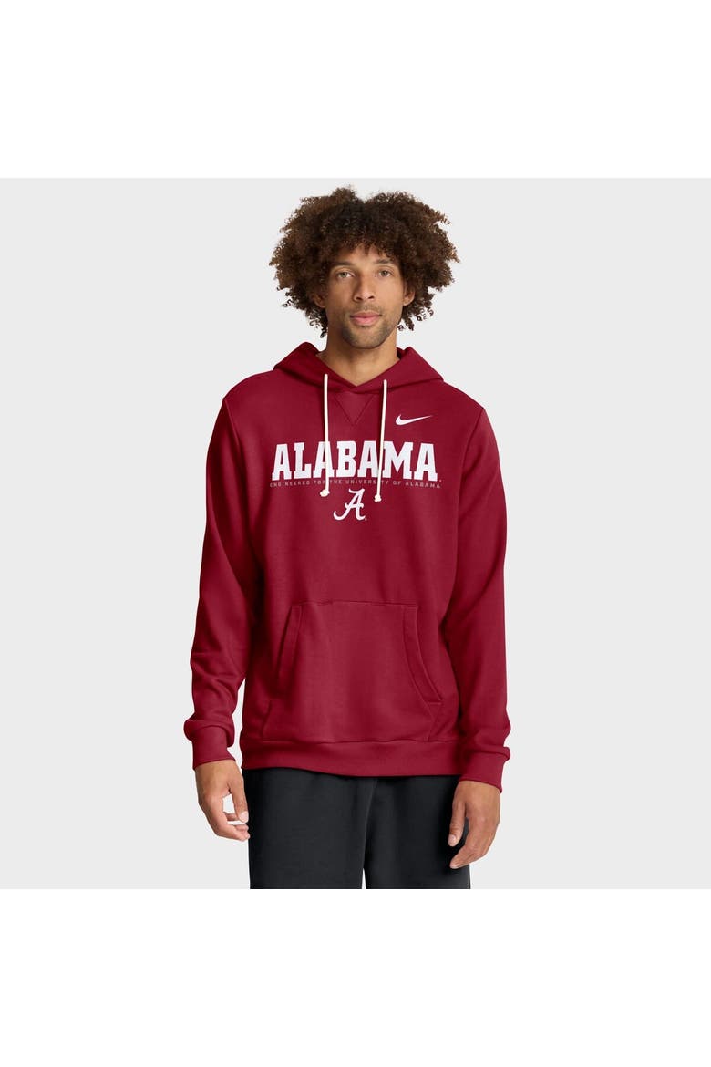 Men's Nike Crimson Alabama Crimson Tide 2025 Sideline Standard Issue Dri-FIT Hoodie, Main, color, Crimson