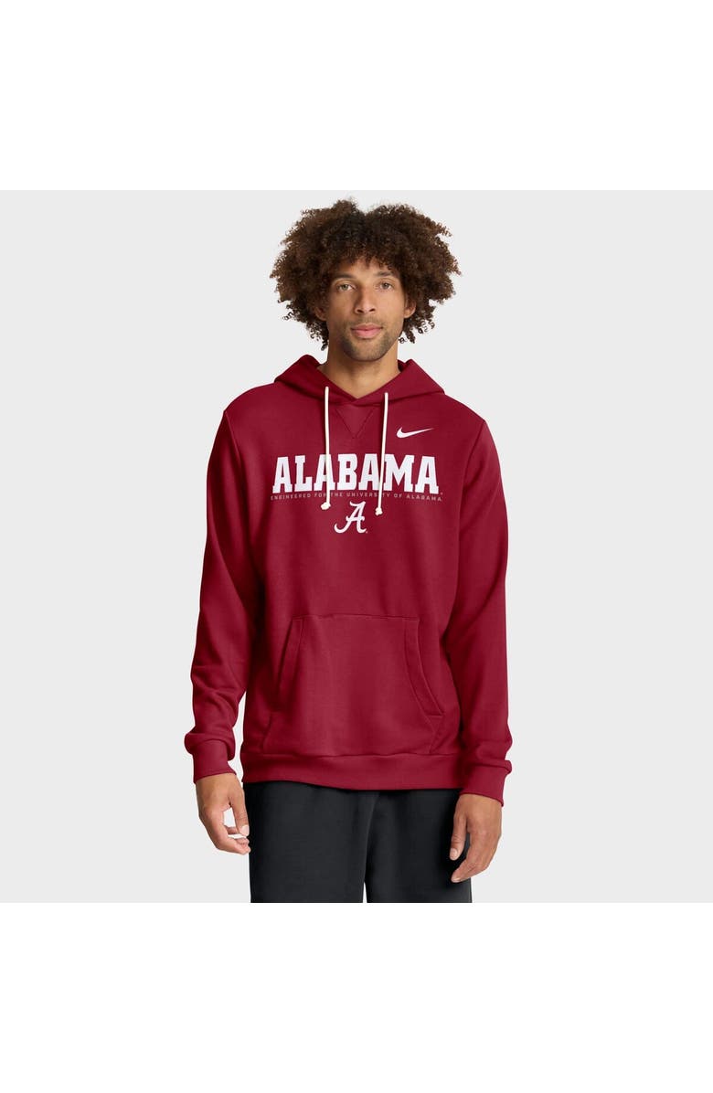 Nike Men's Nike Crimson Alabama Crimson Tide 2025 Sideline Standard Issue Dri-FIT Hoodie, Main, color, Crimson