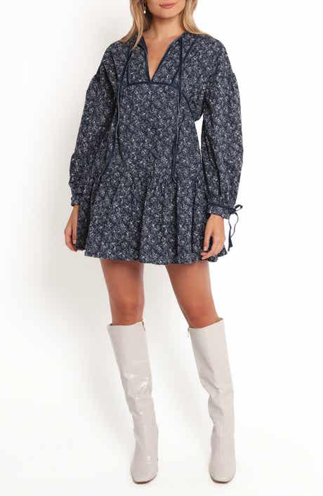 Petal & Pup Brooklyn Long Sleeve Cotton Minidress