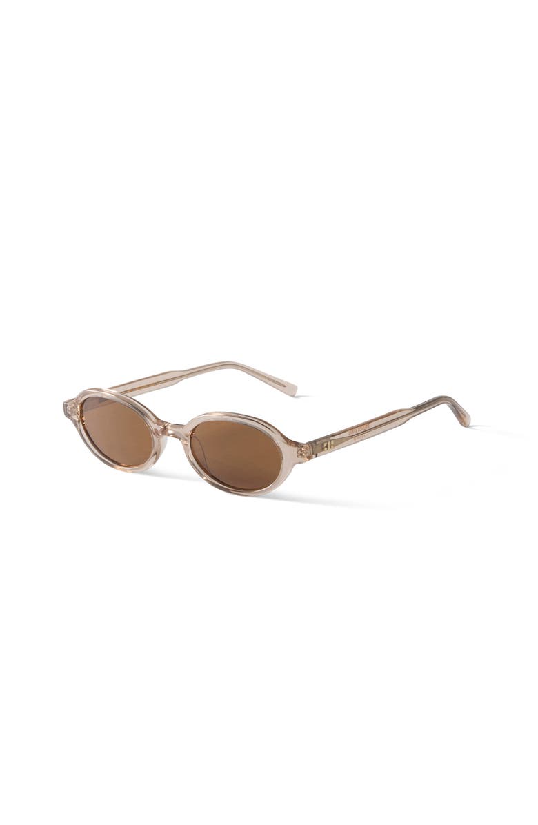 French Kiwis Eyewear Mila Sunglasses, Alternate, color, Clear / Brown