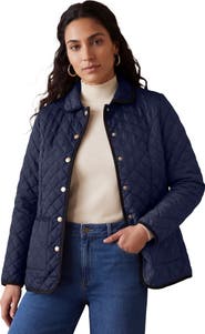 Jessica London Snap Front Quilted Coat