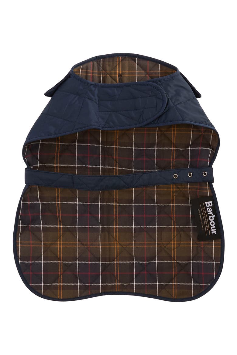 Quilted Nylon Dog Coat, Alternate, color, DARK NAVY
