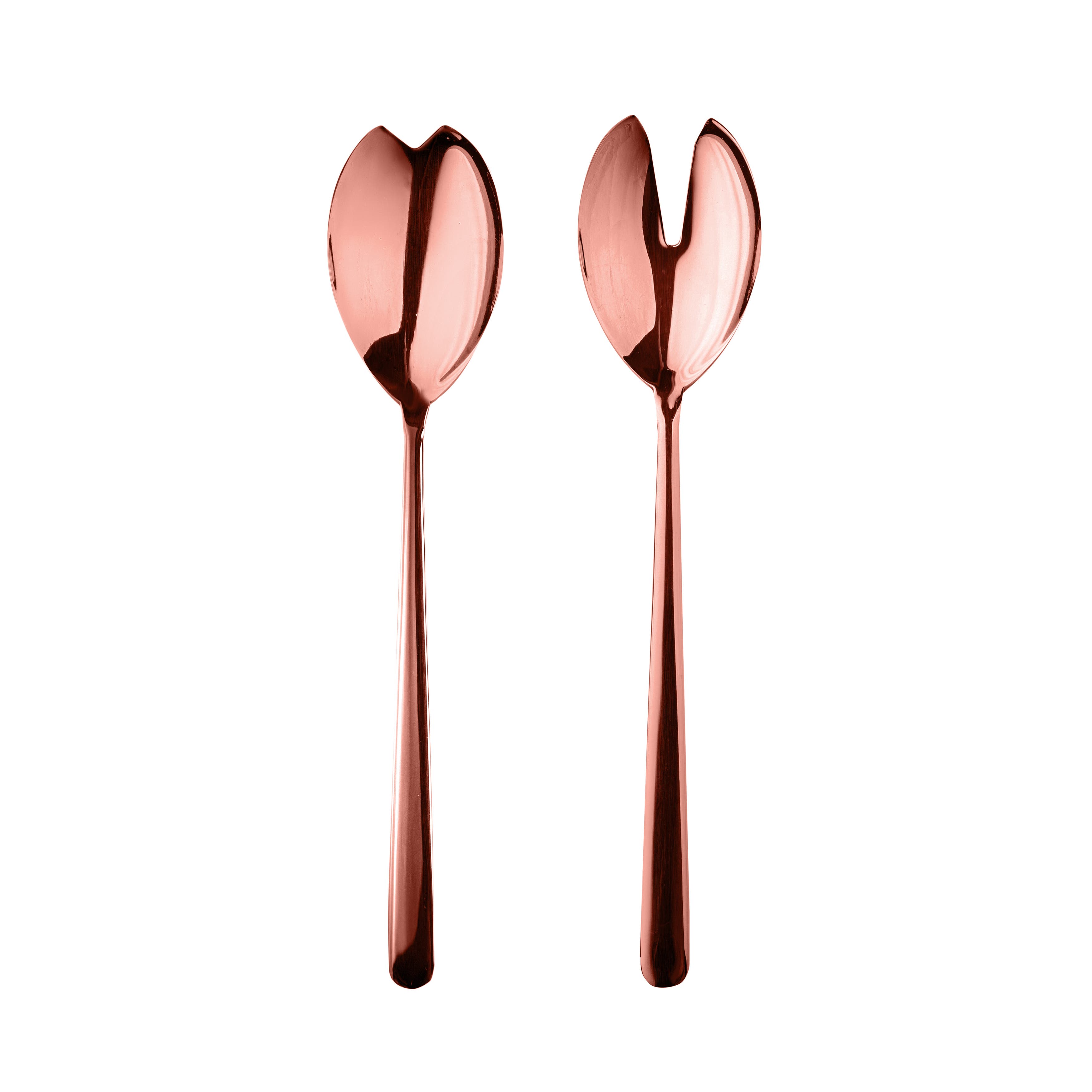 Mepra Linea Salad Serving Set In Brown