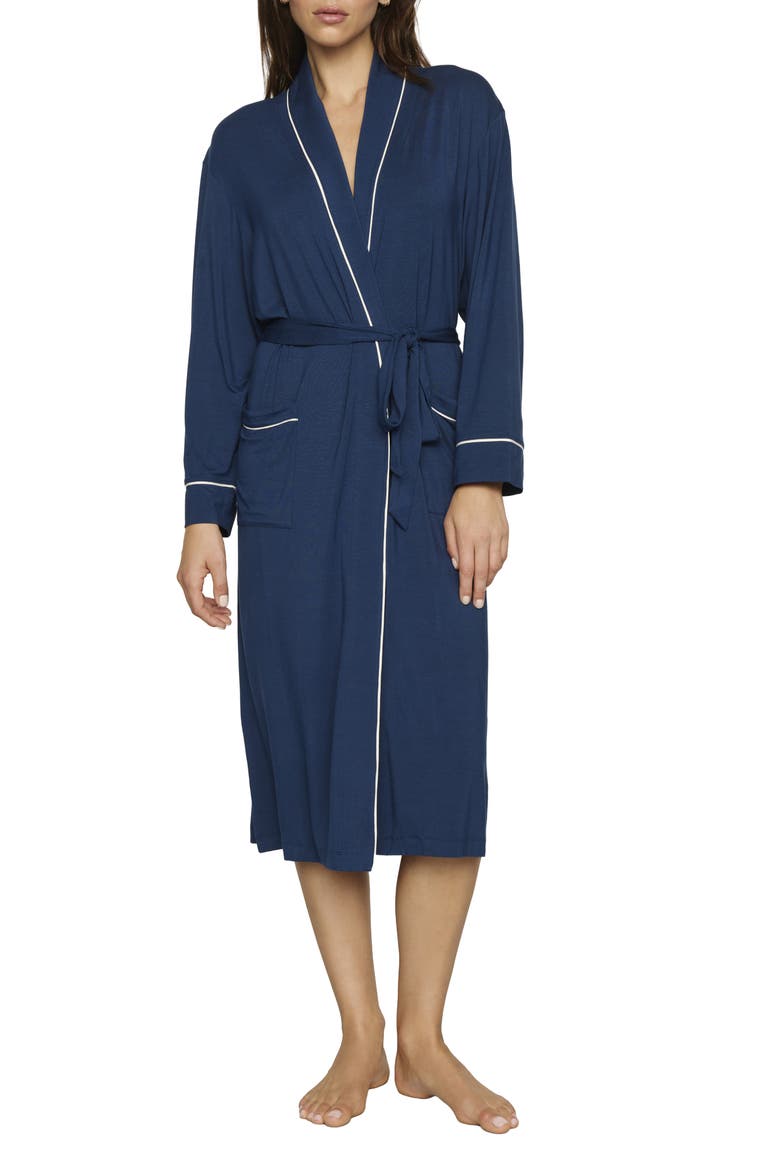 Gisele Longline Robe, Main, color, NAVY/ NAVY