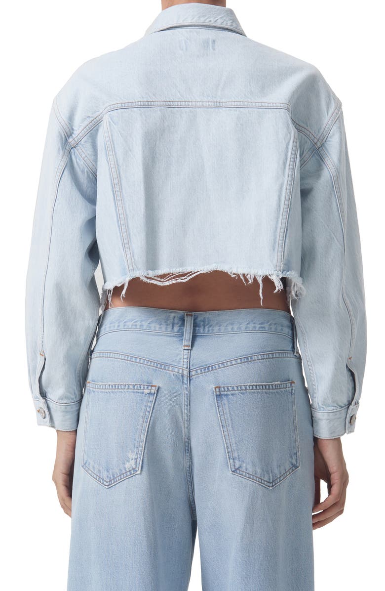 AGOLDE Charli Shrunken Crop Organic Cotton Denim Jacket, Alternate, color, 