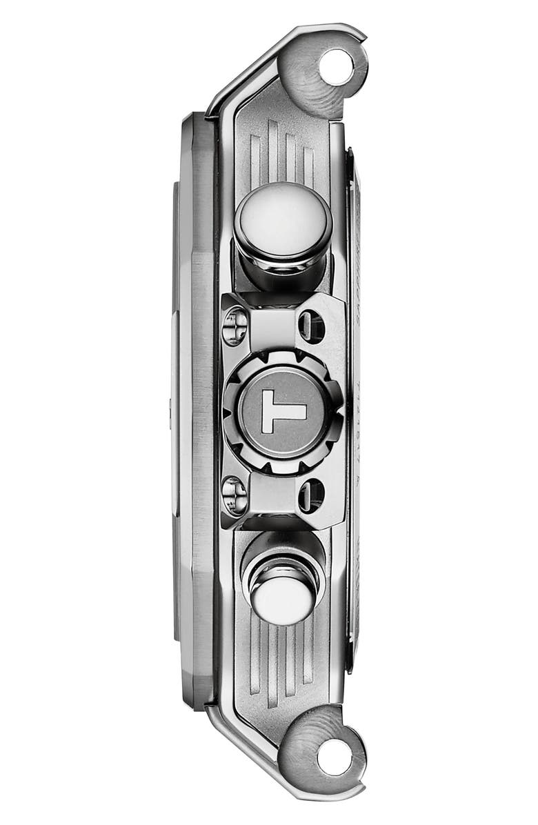 Tissot T-Race Chronograph Silicone Strap Watch, 38mm, Alternate, color, Black