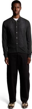 Lyle & Scott Long Sleeve Cable Knitted Shirt