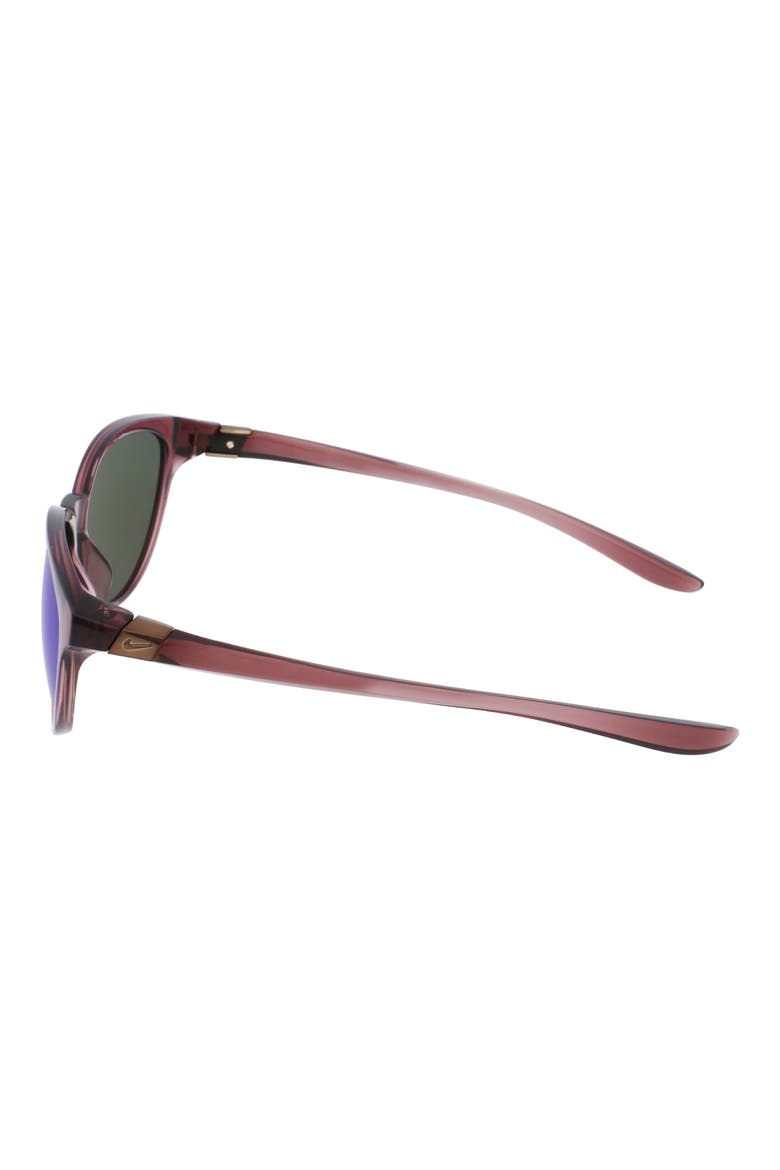 City Persona 57mm Mirrored Cat Eye Sunglasses, Alternate, color, SMOKEY MAUVE / GREY