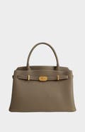 Mi Bolsa London Kensington Genuine Pebble Leather Top Handle Bag