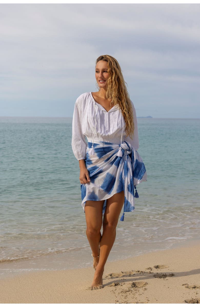 Mer St. Barth Lola Blouse, Alternate, color, White