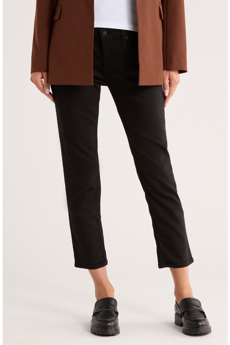 Dylan Low Rise Boyfriend Jeans, Main, color, BLACK