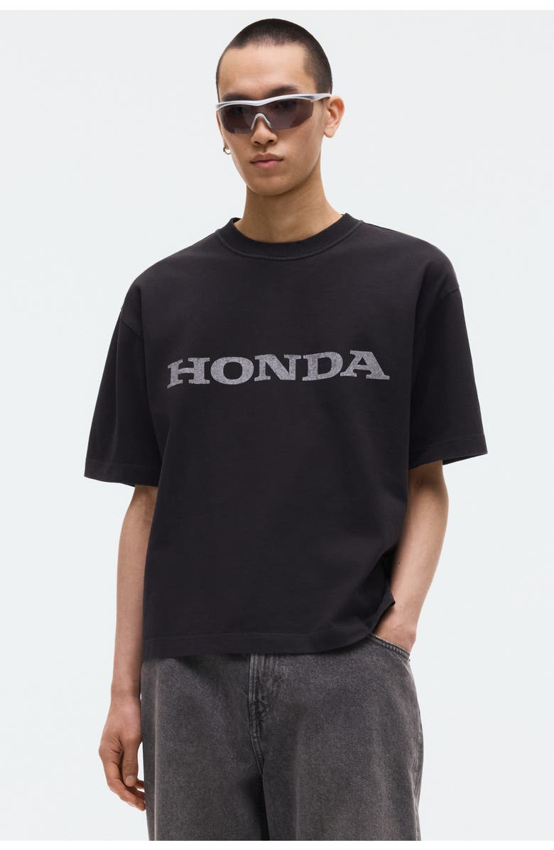 H&M Loose Fit Printed T-shirt, Alternate, color, Black/Honda