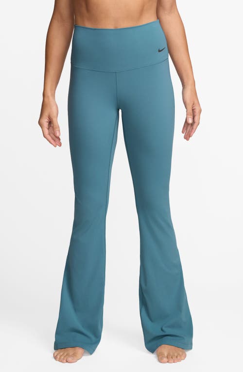 Shop Nike Zenvy High-waisted Flared Leggings