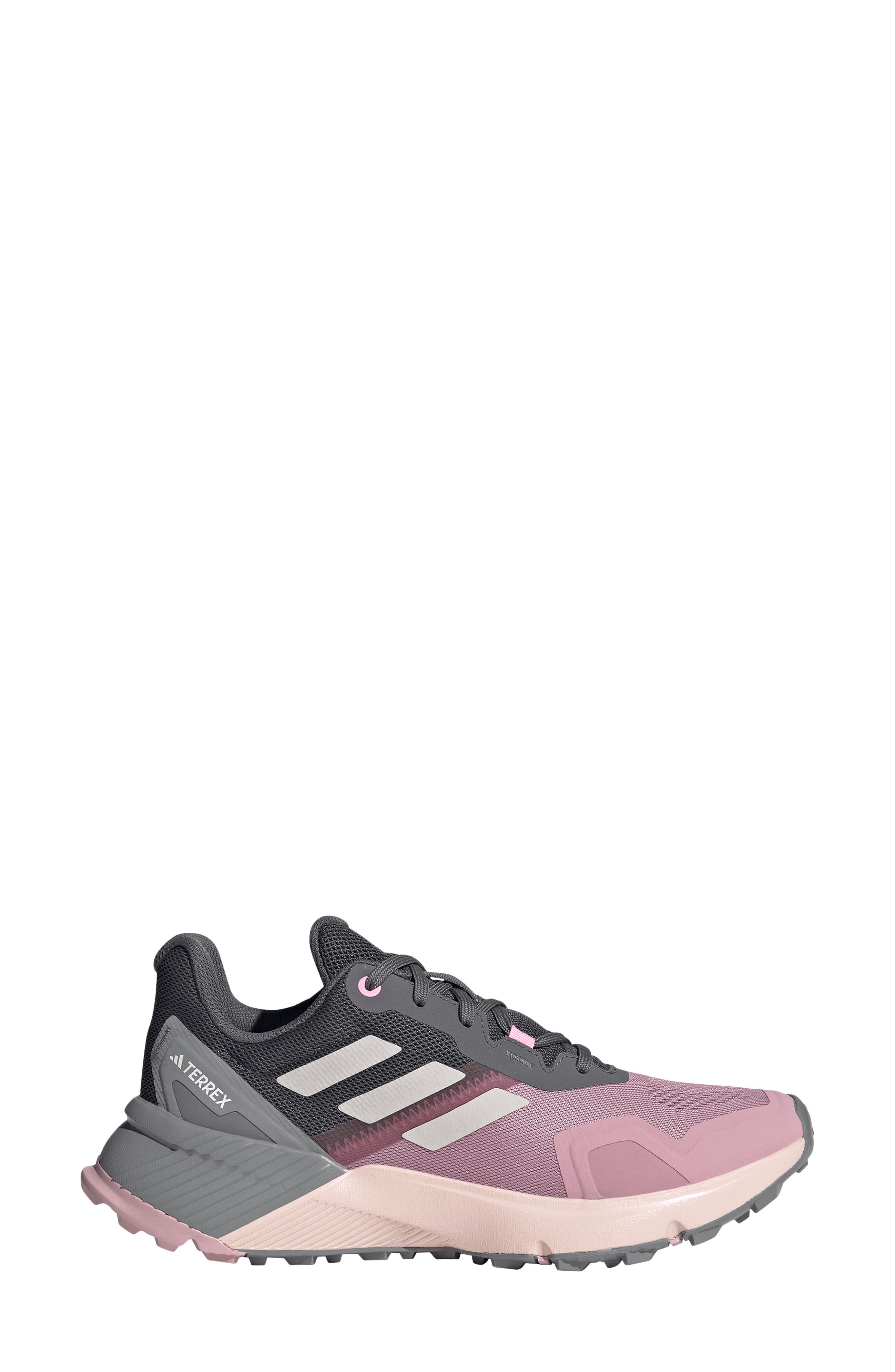 Terrex Soulstride Trail Running Shoe, Alternate, color, MAUVE/ GREY ONE/ GREY FIVE