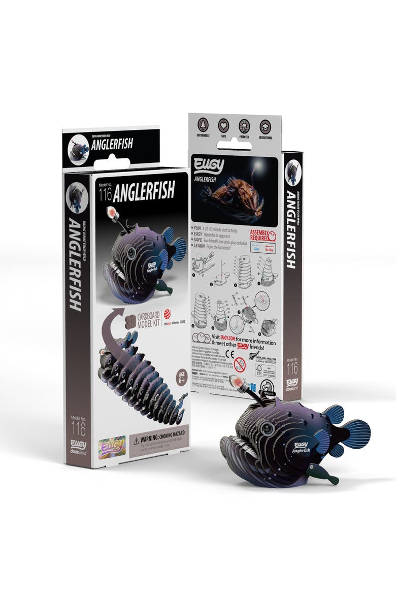 Eugy Puzzles Anglerfish 3D Puzzle, Main, color,