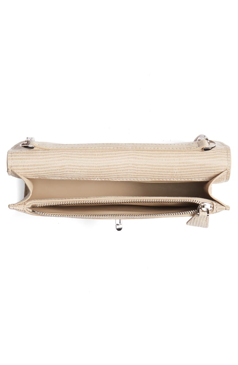 Akris Anouk Lizard Embossed Wallet on a Chain, Alternate, color,