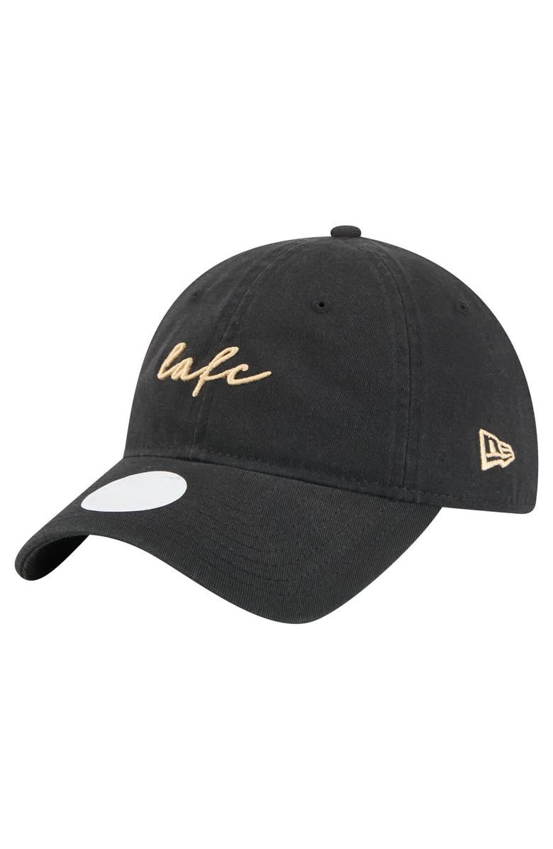 New Era Women's New Era  Black LAFC Script 9TWENTY Adjustable Hat, Main, color, 