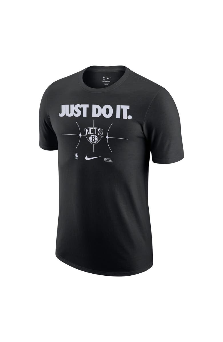 Nike Men's Nike Black Brooklyn Nets Just Do It T-Shirt, Alternate, color, Black