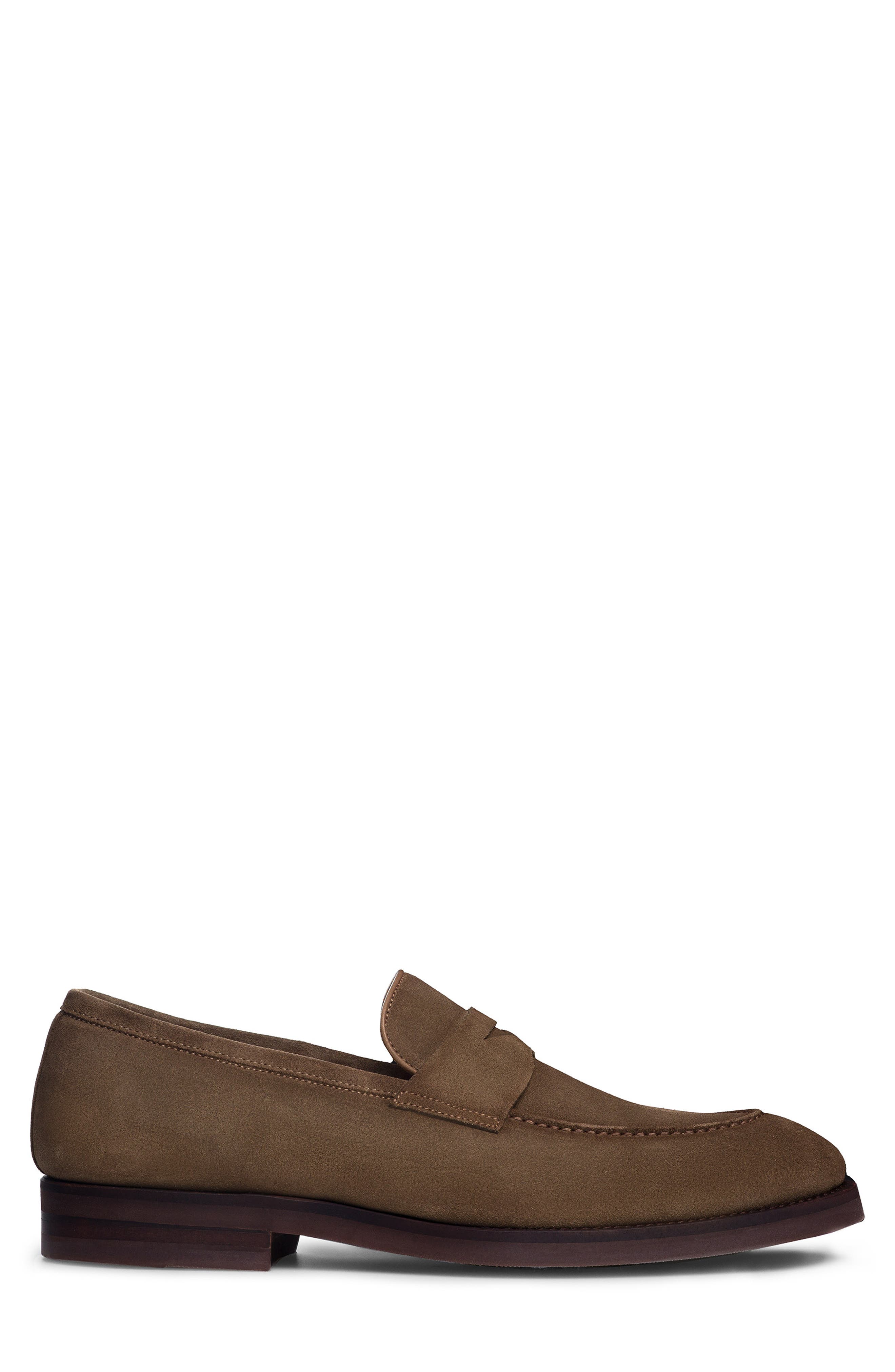 Magnanni Lucien Penny Loafer, Alternate, color, Taupe