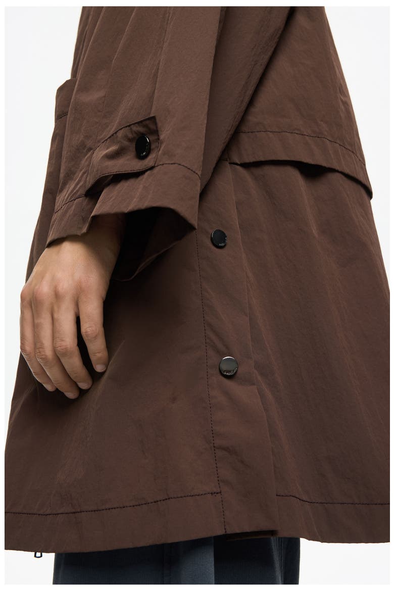 A-Line Trench, Alternate, color, DARK BROWN