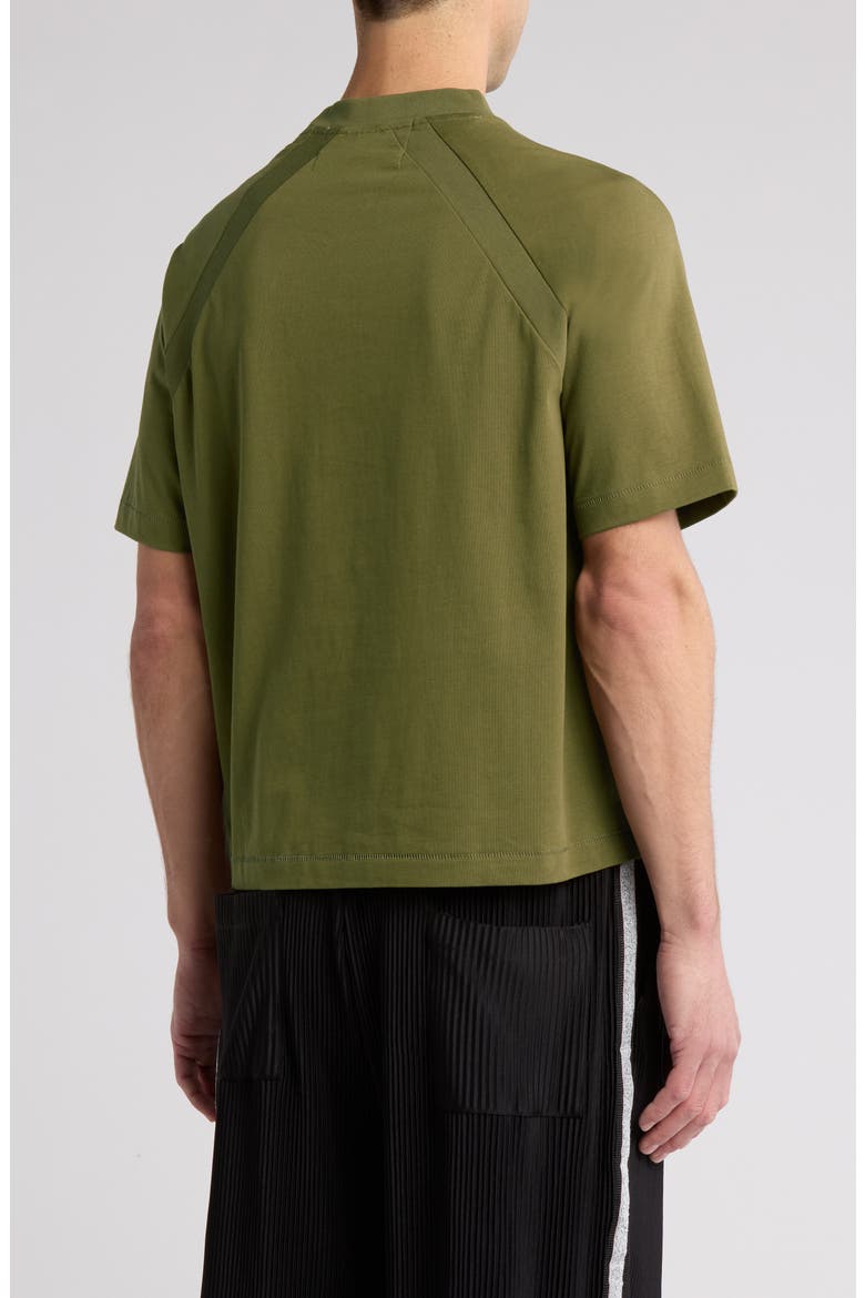 Not Here Oversize Embellished Cotton T-Shirt, Alternate, color, OLIVE GREEN